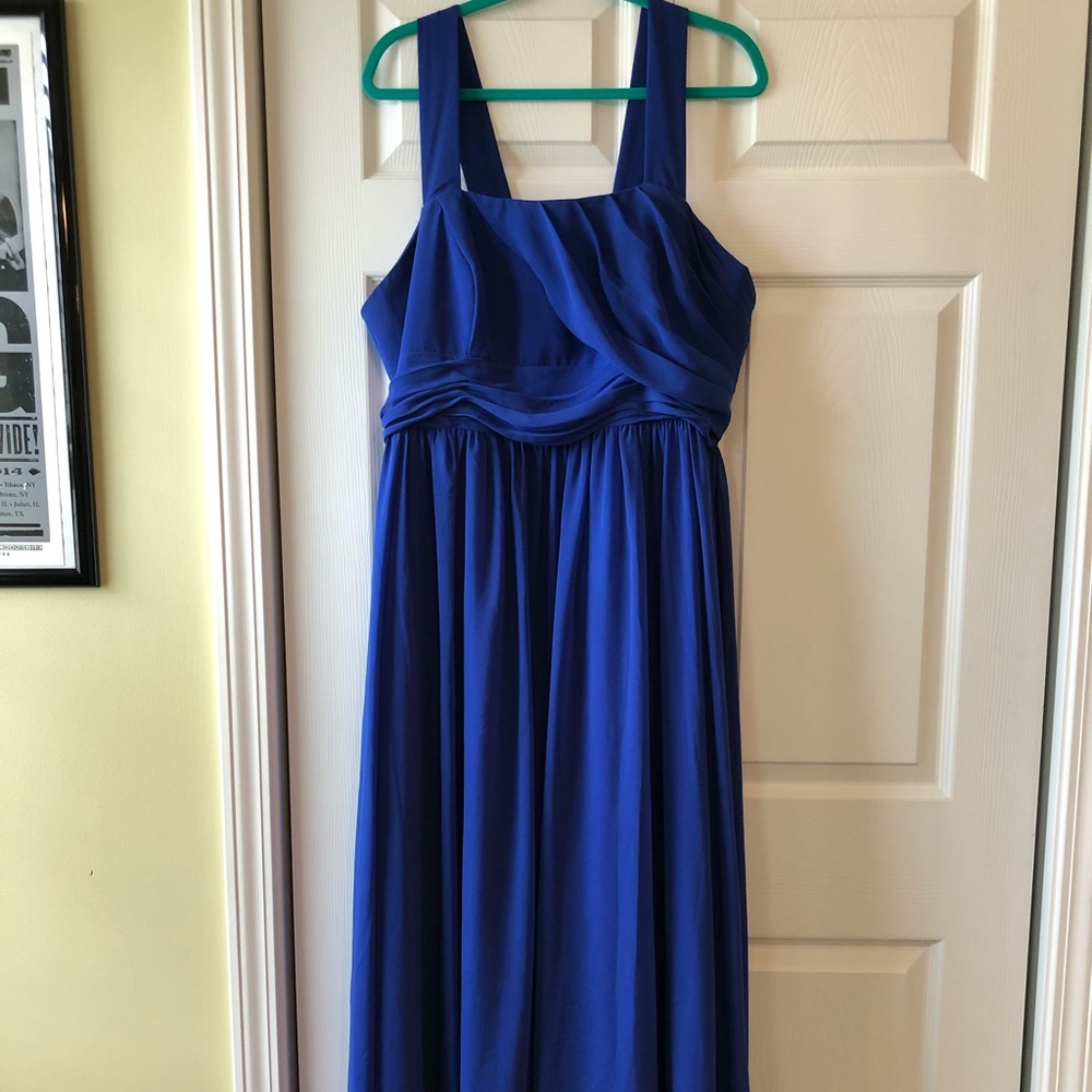 Formal Alfred Angelo Cobalt Blue Plus Size Gown